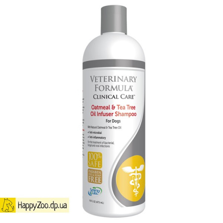 Clinical Care Oatmeal&Tea; Tree Oil Infuser Shampoo увлажняющий шампунь для собак